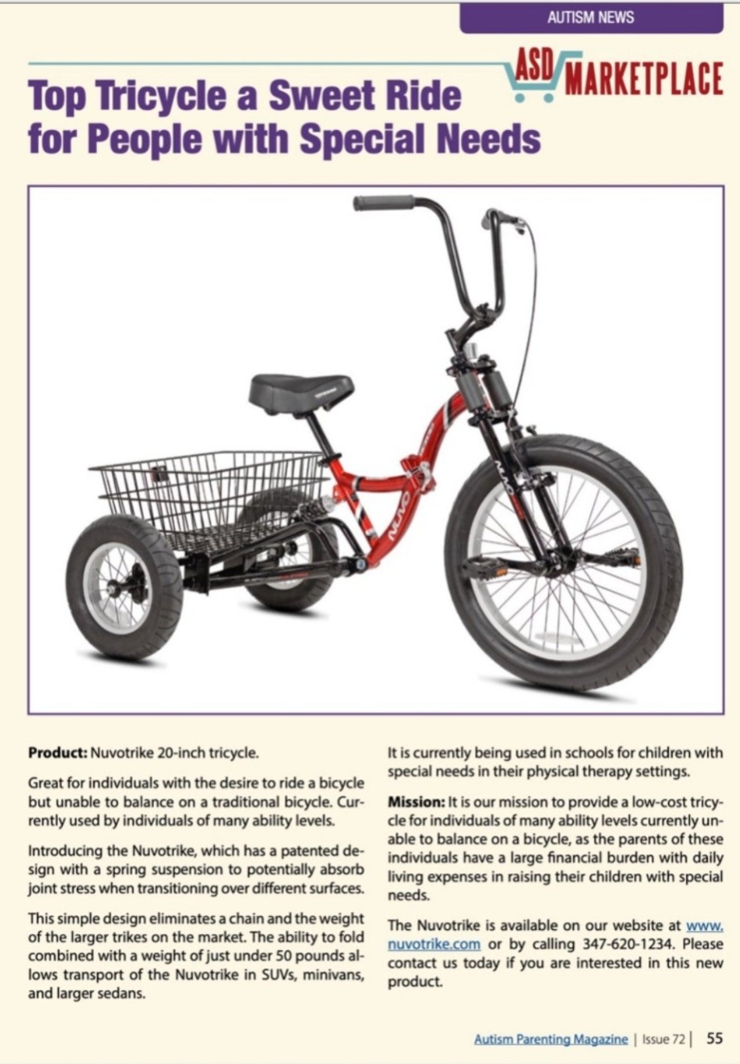 Nuvotrike Adult Abilities Tricycle